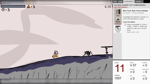 All Kongregate Achievements - The Fancy Pants Adventures смотреть онлайн