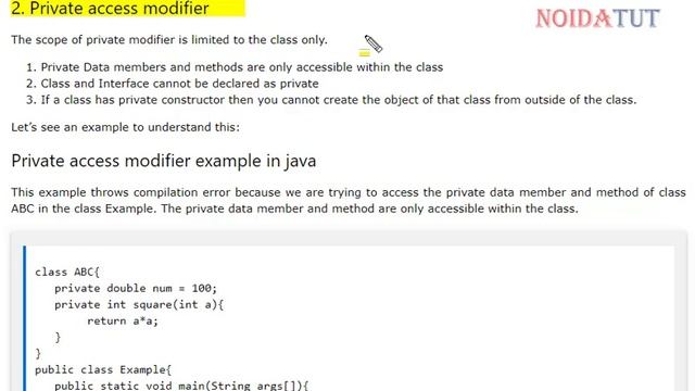 Access Modifiers – Public, Private, Protected & Default смотреть онлайн