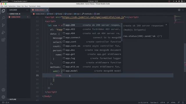 Métodos dentro do Vue JS смотреть онлайн