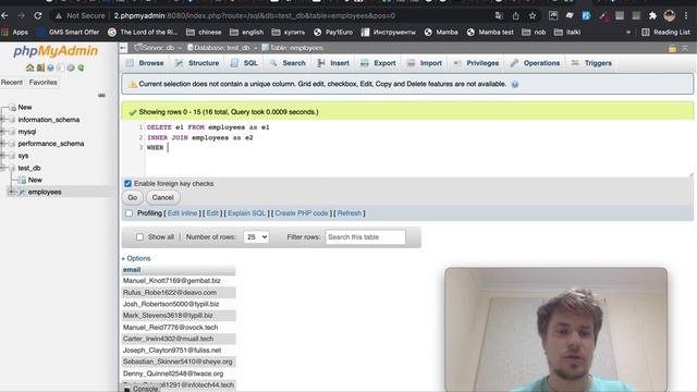 Как удалить повторяющиеся записи в mySql таблице смотреть онлайн