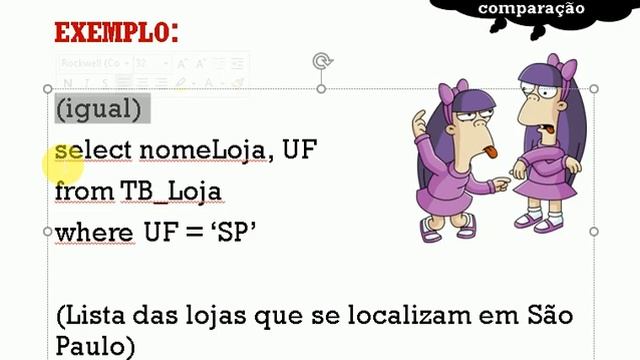 SQL Server Recuperação qualificada – Select From Where Operadores de Comparação смотреть онлайн