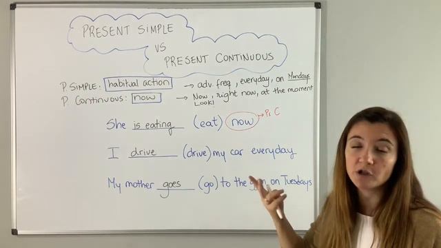 PRESENT SIMPLE VS PRESENT CONTINUOUS смотреть онлайн