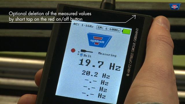 optibelt TT frequency tension tester is used to check the tension of drive belts смотреть онлайн