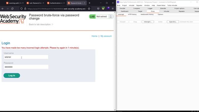 Password Brute-force via Password Change | Web Security Academy (Audio) смотреть онлайн