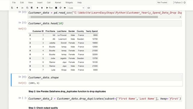 How to drop duplicates in Pandas by specific column | Drop Duplicates in Python Pandas Dataframe смотреть онлайн