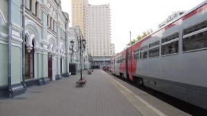 Рельсовый автобус РА2-111 на Рижском вокзале в Москве