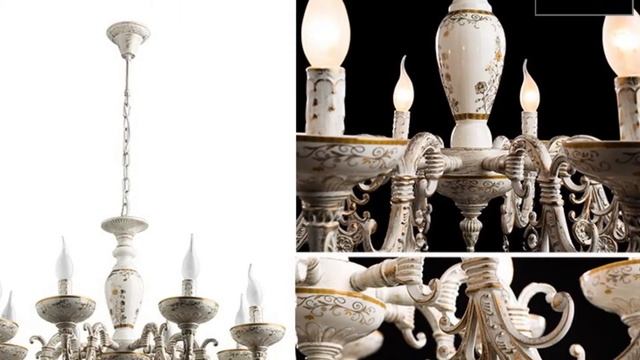 Светильники Arte lamp серии A5335 Dubai, цвет WG белый с золотой патиной смотреть онлайн