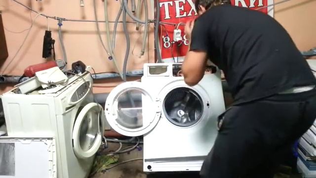 Как разобрать стиральную машину SAMSUNG WF6450N7W