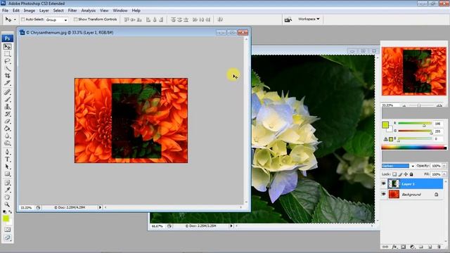 Create a Layer Mask in Photoshop CS3 llphotoshop cs3 layer mask tutorial смотреть онлайн