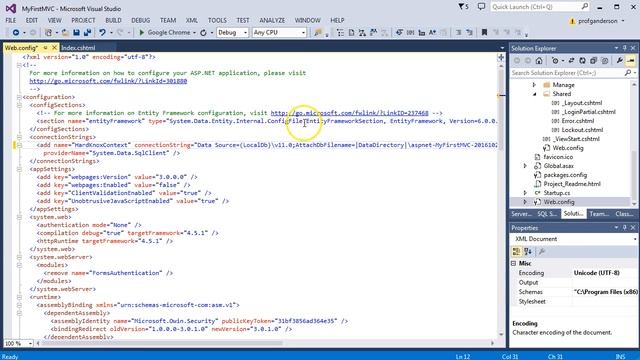 Part 2: Web.config and Connection String смотреть онлайн