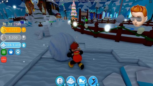 ЭВОЛЮЦИЯ САМОГО БОЛЬШОГО СНЕГОВИКА в Roblox Snowman Simulator