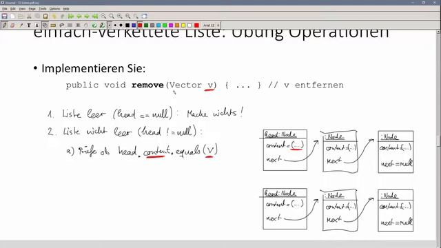 ? JAVA | Listen 06 - einfach verkettete Liste: VectorList mit Operation remove [1/2] (Aufgabe) смотреть онлайн