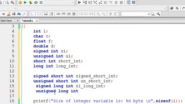 sizeof operator in c programming (sizeof variables) part 2 tutorial no 20 смотреть онлайн