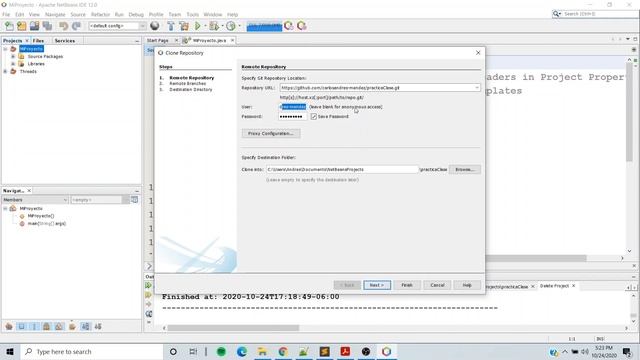 Clonar de GitHub con NetBeans смотреть онлайн