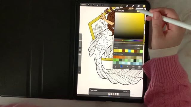 How To Color PDF Coloring Pages in Procreate | Import multi-page PDF into Procreate смотреть онлайн