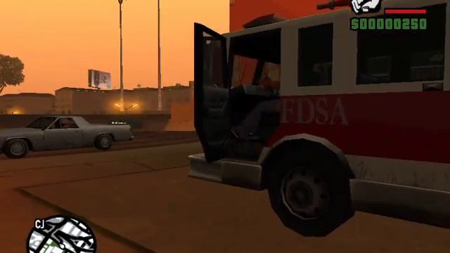 GTA San Andreas где найти пожарную машину смотреть онлайн