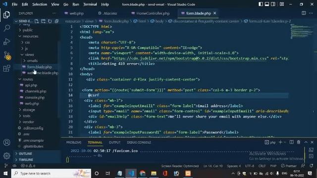 page not found error in laravel | the requested resource . was not found on this server || Laravel смотреть онлайн