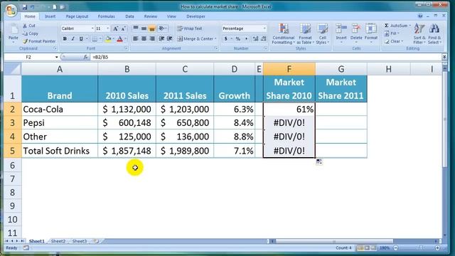 How To Calculate Market Share in Excel смотреть онлайн