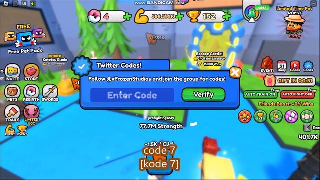 *NEW UPDATE CODES* [UPD] Pull a Sword ROBLOX | ALL CODES | OCTOBER 14, 2023 смотреть онлайн