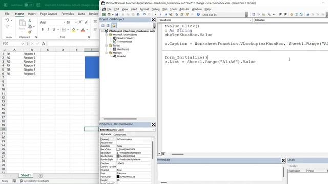 USER FORM VBA TUTORIAL | TẠO COMBOBOX PHỤ THUỘC NHAU смотреть онлайн