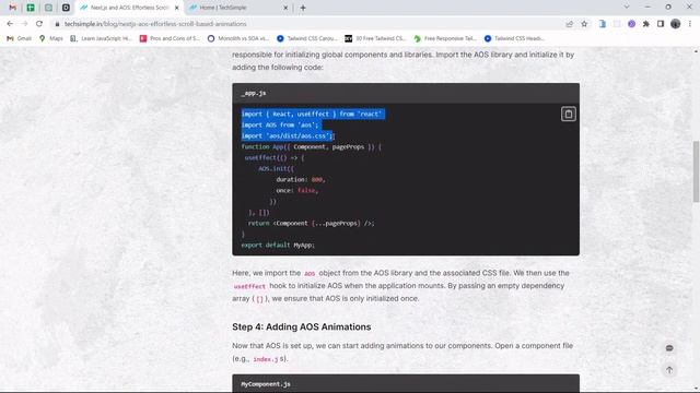 Next.js and AOS: Effortless Scroll-Based Animations смотреть онлайн