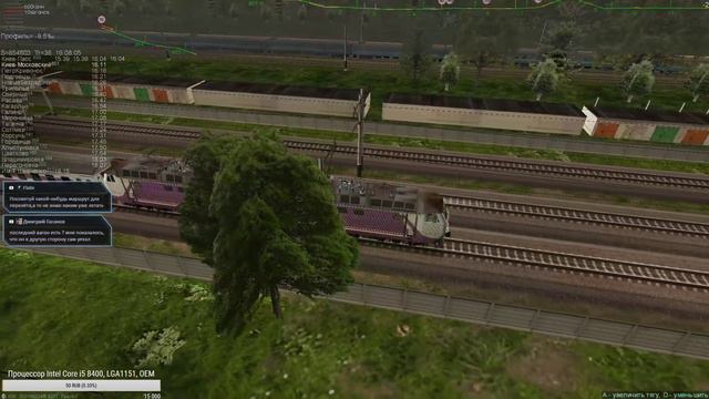 ZDSimulator ► ЧС8 Скоростной поезд №166 Киев - Днепропетровск ► Сход с рельс смотреть онлайн