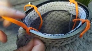 Как пришить  фермуар к сумочке из трикотажной пряжи.