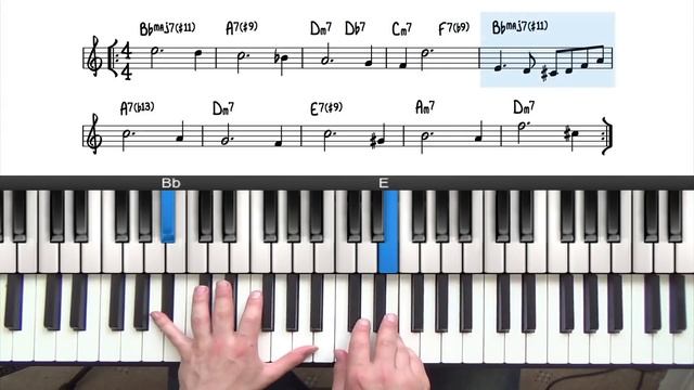 "Blue In Green" Tutorial: Play Jazz Piano Like a Pro смотреть онлайн