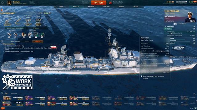 World of Warships - First Look: Tier IX Premium European Destroyer Friesland смотреть онлайн