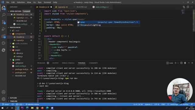 Ders 25 - Styled Components смотреть онлайн