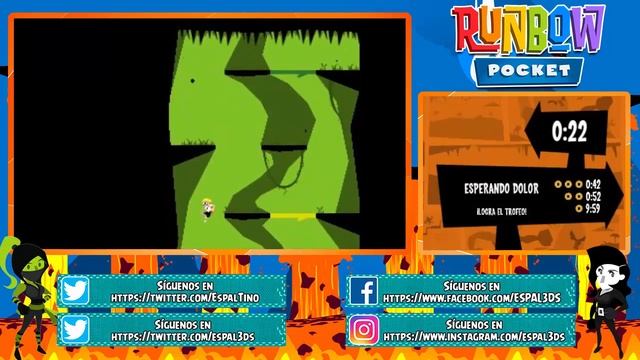 ¡Desbloqueando personajes y muchas MUERTES! - Runbow Pocket (New 3DS) смотреть онлайн