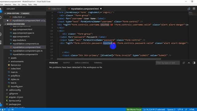 Angular 4 validation using formgroup and formcontrol | Lecture 24 | Hindi смотреть онлайн