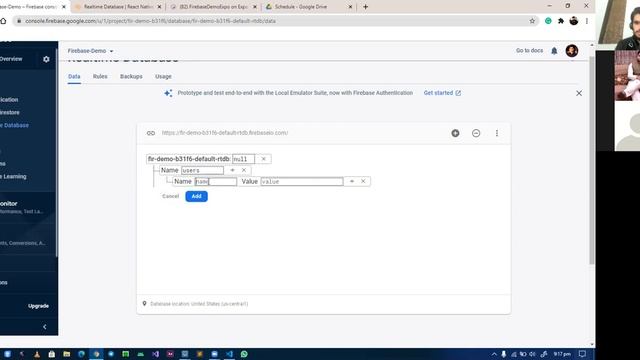 RN 05-02-01 - Firebase Official Documentation + Firebase Database смотреть онлайн
