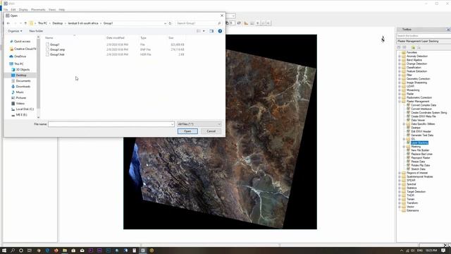 How To Mosaic Landsat 8 OLI Usnig ENVI