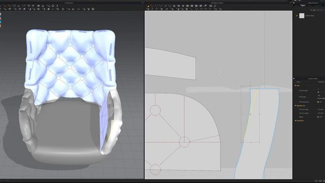 3d моделирование кресла Epoque Unique в 3dsMax, Marvelous Designer | 3d modeling | armchair смотреть онлайн