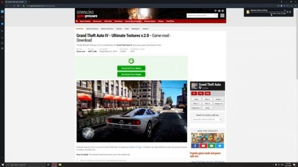 GTA IV ? Ultimate Textures v2.0 - Gameplay & Tutorial