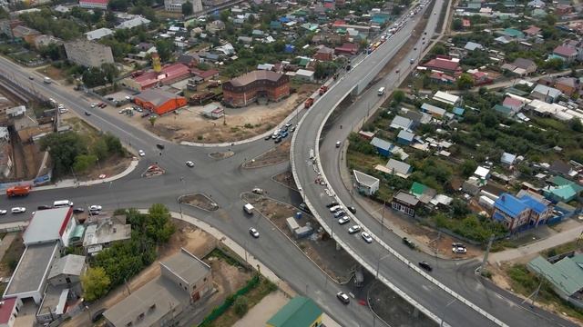 В Самаре на Кряжу заасфальтировали двухуровневую развязку
