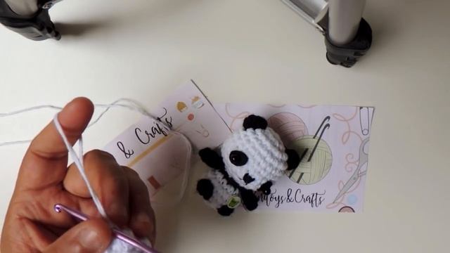 PANDA AMIGURUMI LLAVERO CROCHET смотреть онлайн