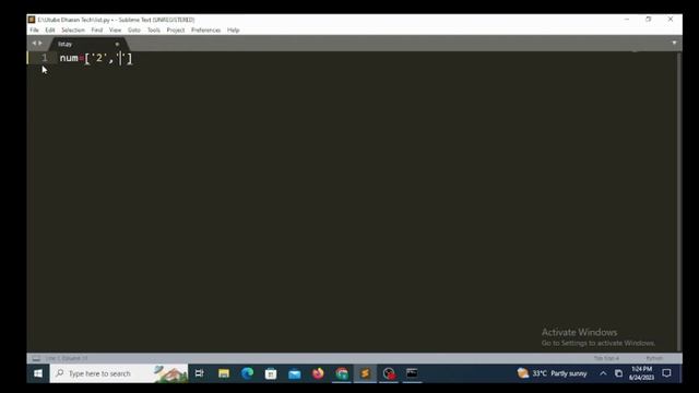 List In Python Lecture In Tamil | Python Programming Using Sublime Text In Tamil | Dharan Tech | смотреть онлайн