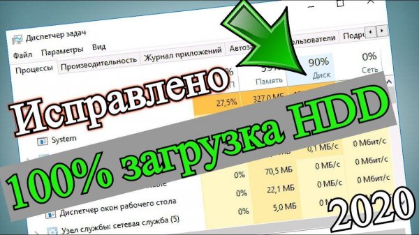 Как исправить 100% загрузку жесткого диска Windows 10 ✅ | Диск загружен на 100 процентов