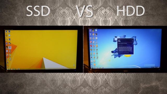 Наглядное сравнение SSD и HDD