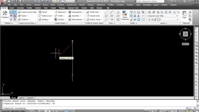 Create Line by Angle in Civil 3D 2011.wmv смотреть онлайн