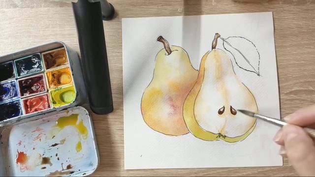 Как нарисовать грушу. Поддержи Аню? лайком ?? смотреть онлайн