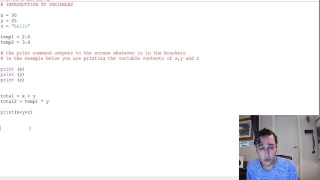 Python Lesson 1 - Data types for beginners. Variables and their uses. ? смотреть онлайн