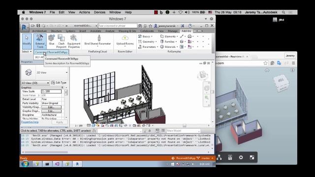 Roomedit3dApp C# .NET Revit API add-in demo смотреть онлайн