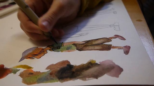 рисуем персонажей акварелью смотреть онлайн