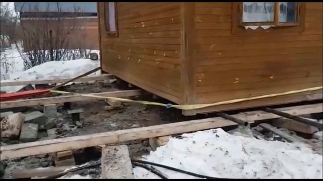 Процесс переноса дома по участку смотреть онлайн