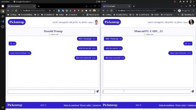 Simple Dating app in Express.Js, Ejs, socket.io, Redis & MongoDB(mongoose) смотреть онлайн
