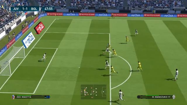 Juventus vs Bologna PES 2017 смотреть онлайн