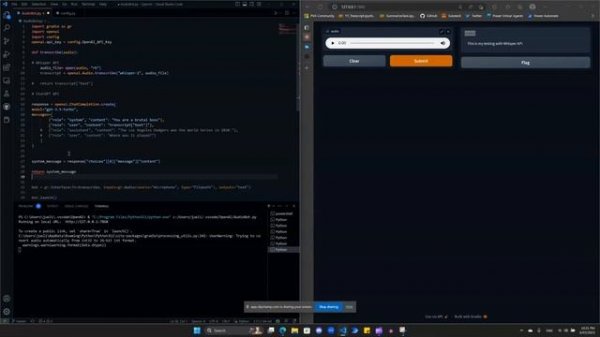 VoiceGPT with Whisper API and Python Part 1 - gyttsx3 TTS